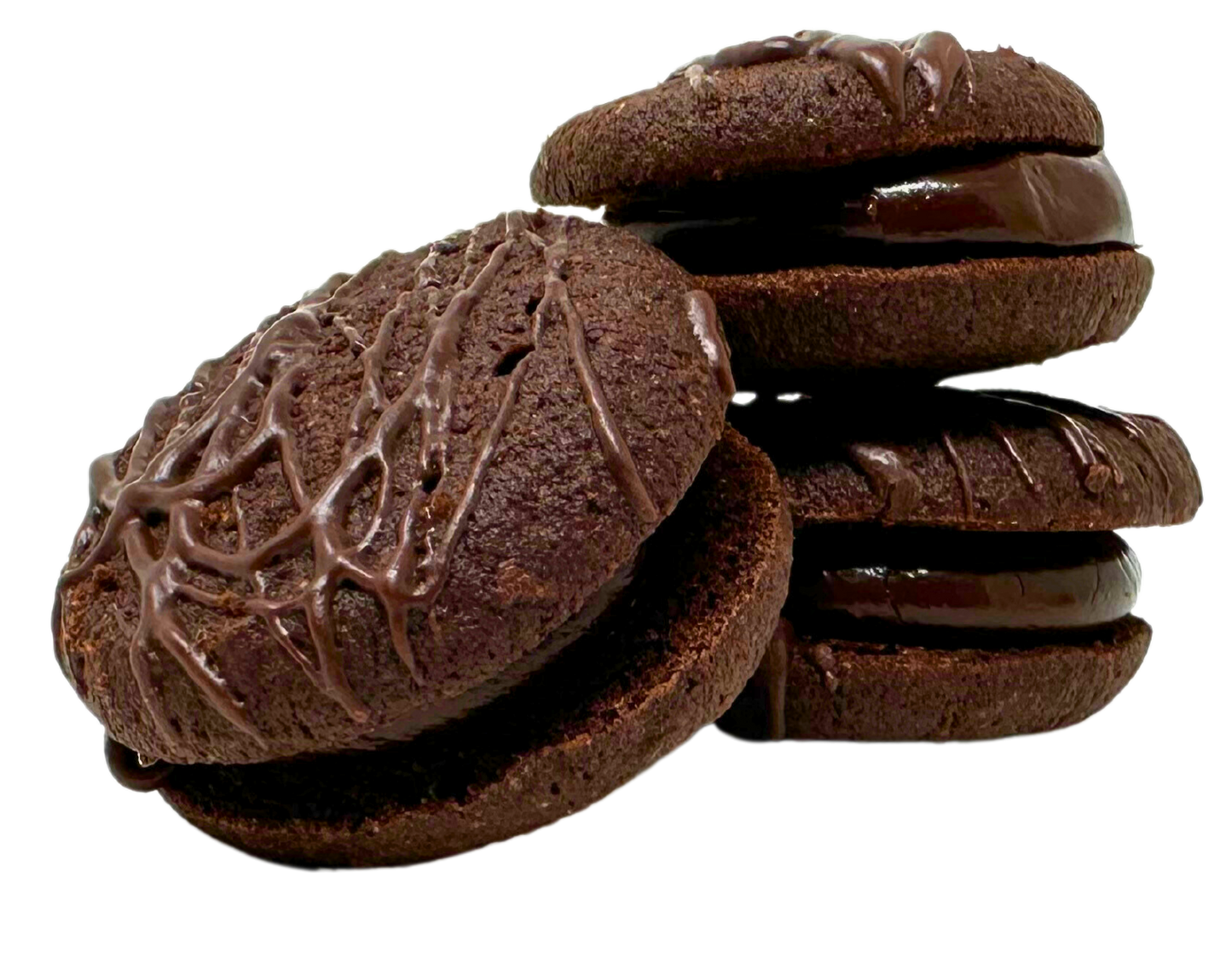 Double Chocolate Fudge Sandwich Butter Cookie