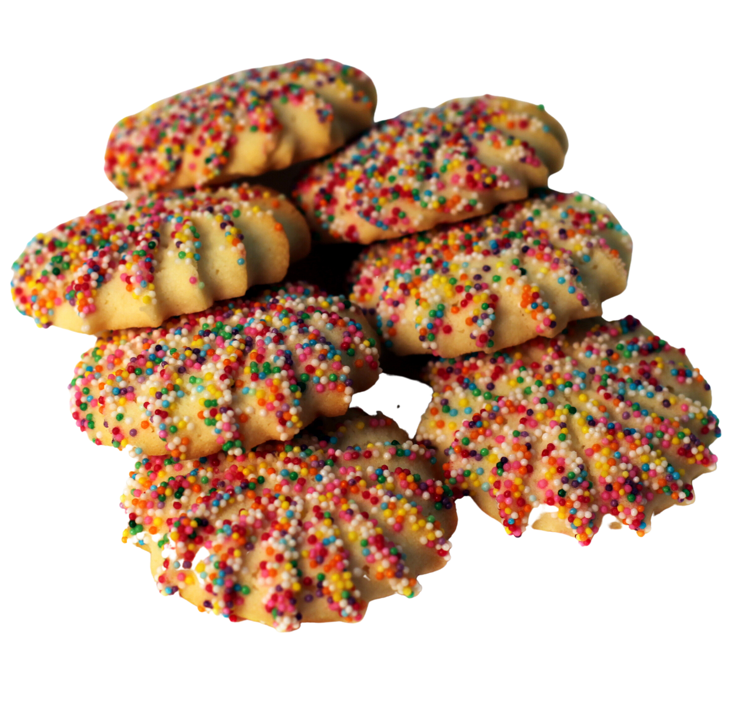 Non-Pareil Sprinkles Butter Cookie