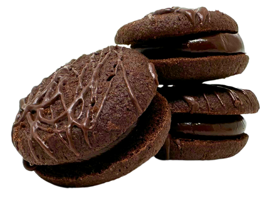 Double Chocolate Fudge Sandwich Butter Cookie