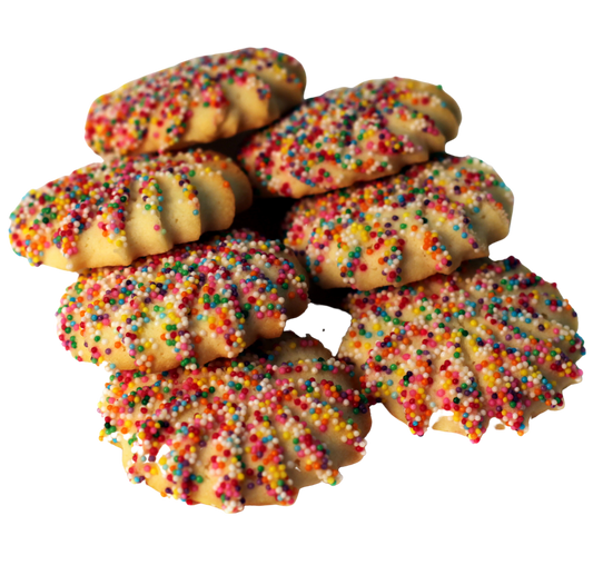 Non-Pareil Sprinkles Butter Cookie